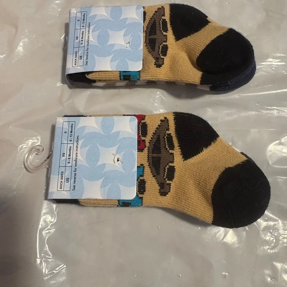 Old West Casual Socks Blue and Cream Striped